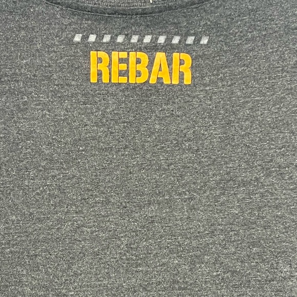 Ariat Men's Rebar S/S Cotton Strong Block Logo Tee - Picture 5 of 7